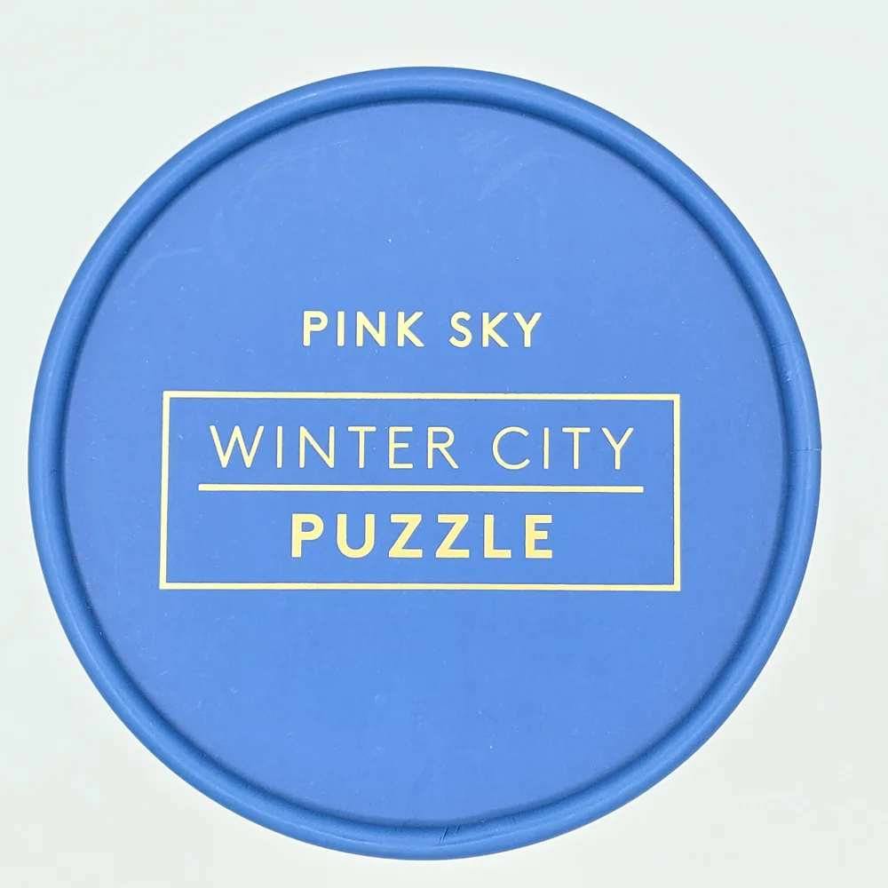 Pink Sky Winter City Puzzle, 500 Pcs, NIB, Sealed, 16